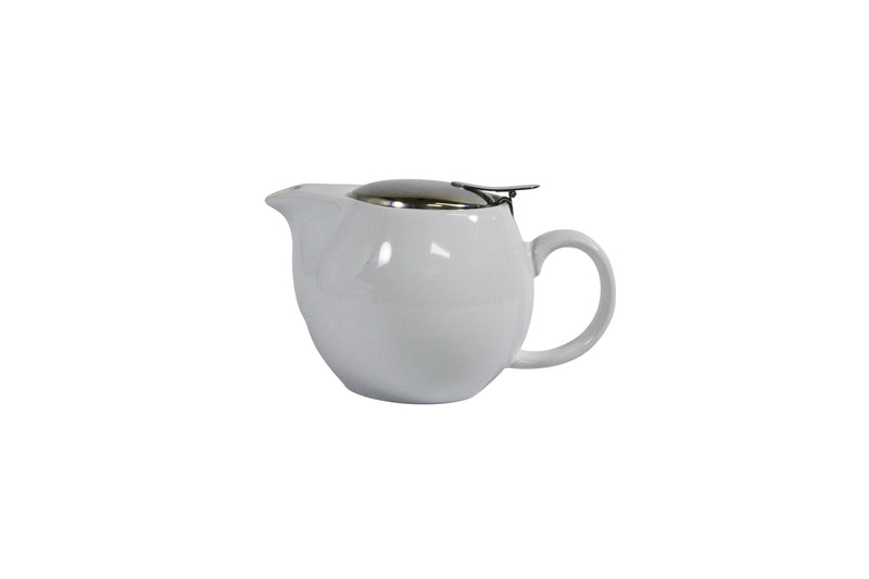 Infusion Teapot With S-S Lid-Infuser 350ml, White