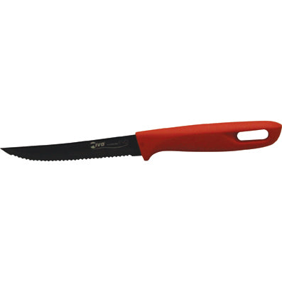 Ivo Titanium Evo Red Handle Serrated Utility Knife 115mm