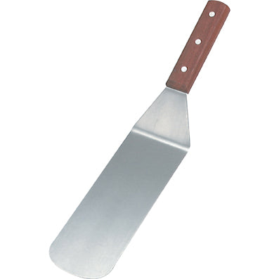 Flexible Turner with Wood Handle 76x200mm - Stainless Steel