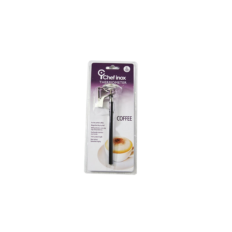 Thermometer Coffee W/Clip 32mm Dial 140mm Length