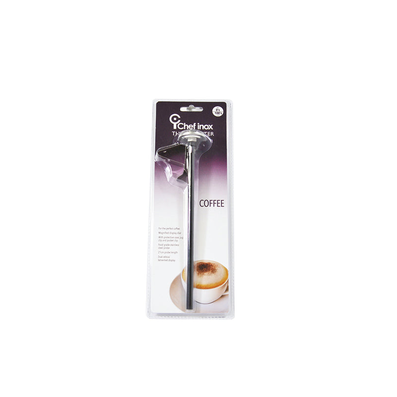 Thermometer Coffee W/Clip 32mm Dial 210mm Length