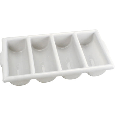 White Cutlery Box With 4 Compartments