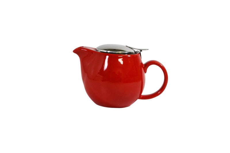 Infusion Teapot With S-S Lid-Infuser 350ml, Chilli