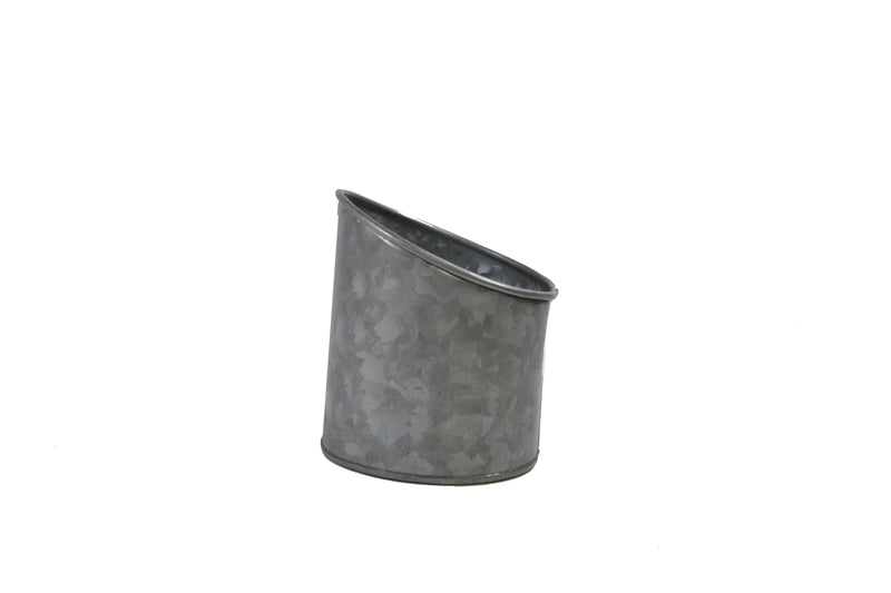 Galvanised Slanted Pot 105x115mm, Coney Island