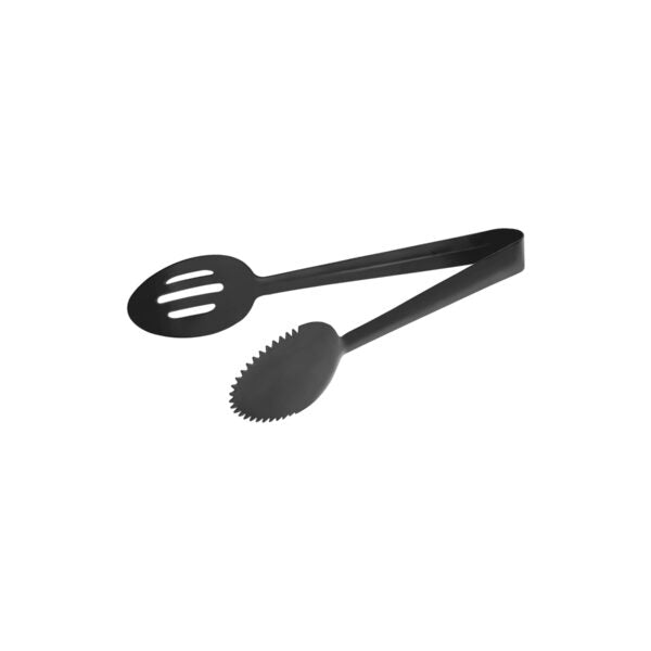 Gun Metal Spoon Tongs - One Side Slotted 245mm