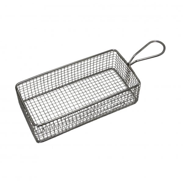 Rectangular Serving Basket with Handle 220x100x35mm