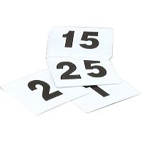 Table Number Set (1-50) Black On White