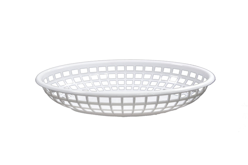 Coney Isand - Oval Plastic Serving Basket, Red 240x150x50mm