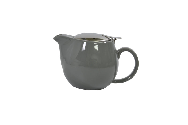 Infusion Teapot With S-S Lid-Infuser 350ml, French Grey