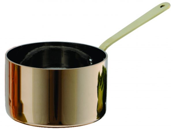 Mini Saucepan, Copper with Brass Handle 120x75mm
