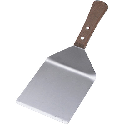 Burger Turner with Wood Handle - Stainless Steel