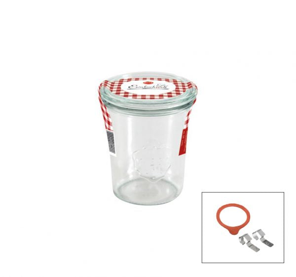 Complete Weck Glass Jar with Lids & Seals 160ml 60x80mm (760)