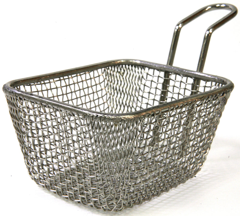 Rectangular Serving Basket with Handle 100x90x60mm