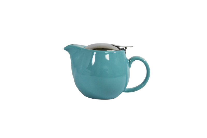 Infusion Teapot With S-S Lid-Infuser 350ml, Maya Blue