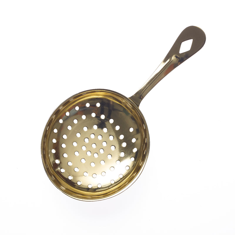 Ice Scoop/Round Julep - Perforated, Gold Plated