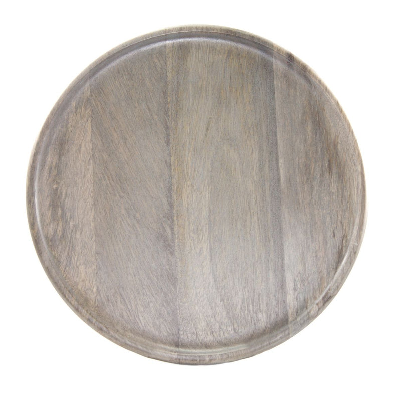 Round Mangowood Grey Serving Board 300x15mm