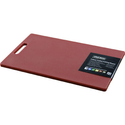 Red Cutting Board with Handle 250x400x13mm