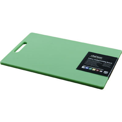 Green Cutting Board with Handle 250x400x13mm