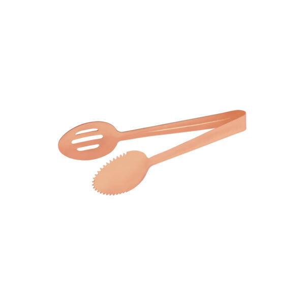 Copper Spoon Tongs - One Side Slotted 245mm