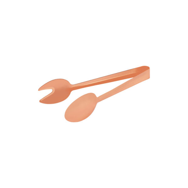 Copper Round Spoon/Fork Tongs 230mm